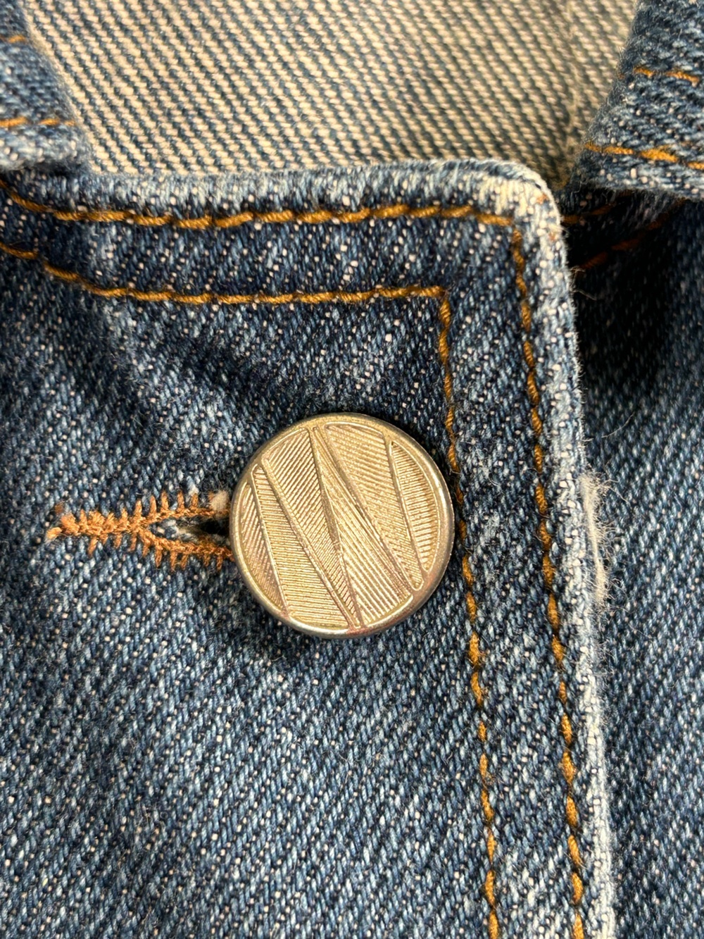VTG Y2K Crazy Cool Denim Jean Jacket Korean Graphic Patchwork Retro Mall Goth L - Picture 5 of 16